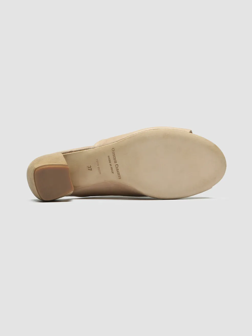 Hot Officine Creative HELYETTE 016 - Leather Mules TAUPE