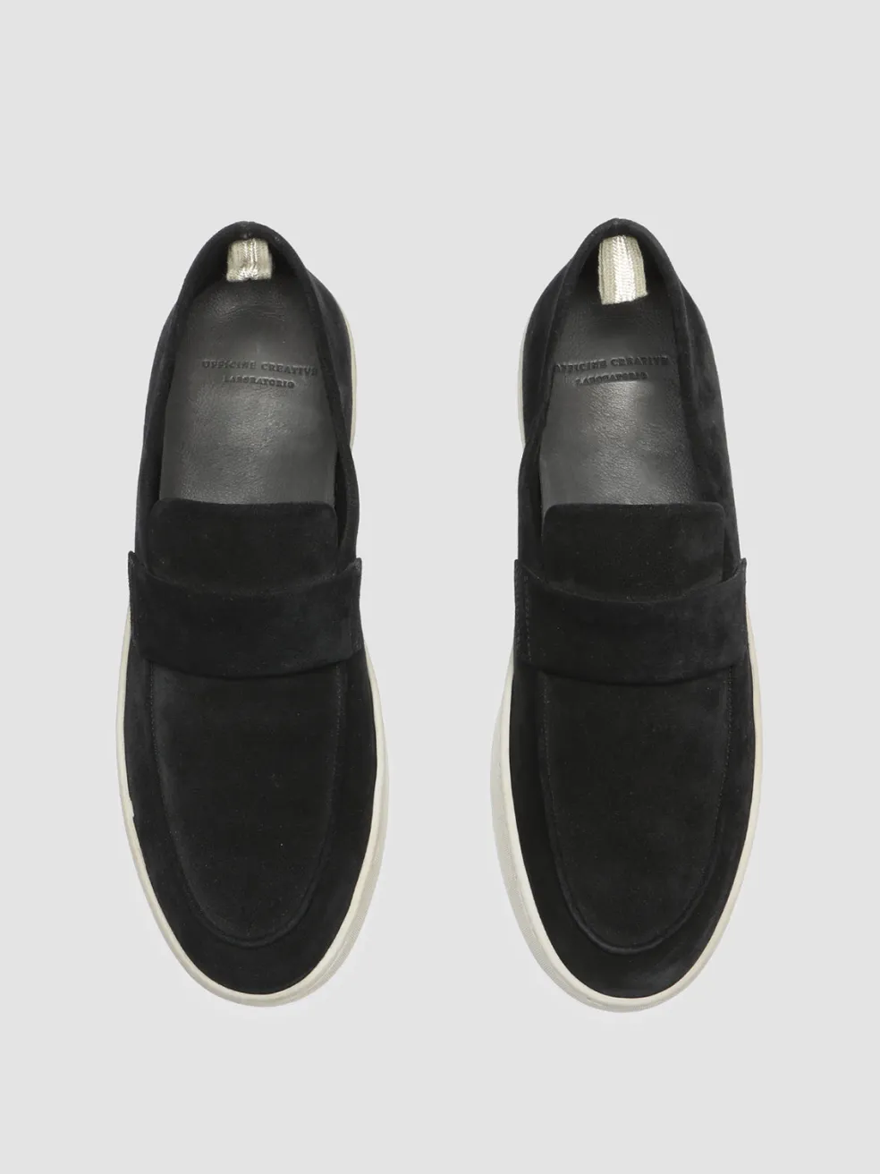 Sale Officine Creative HERBIE 001 - Suede Penny Loafers BLACK