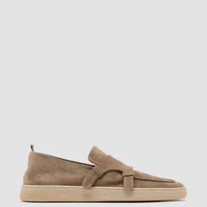 Cheap Officine Creative HERBIE 005 - Taupe Suede Low Top Sneakers LEAD
