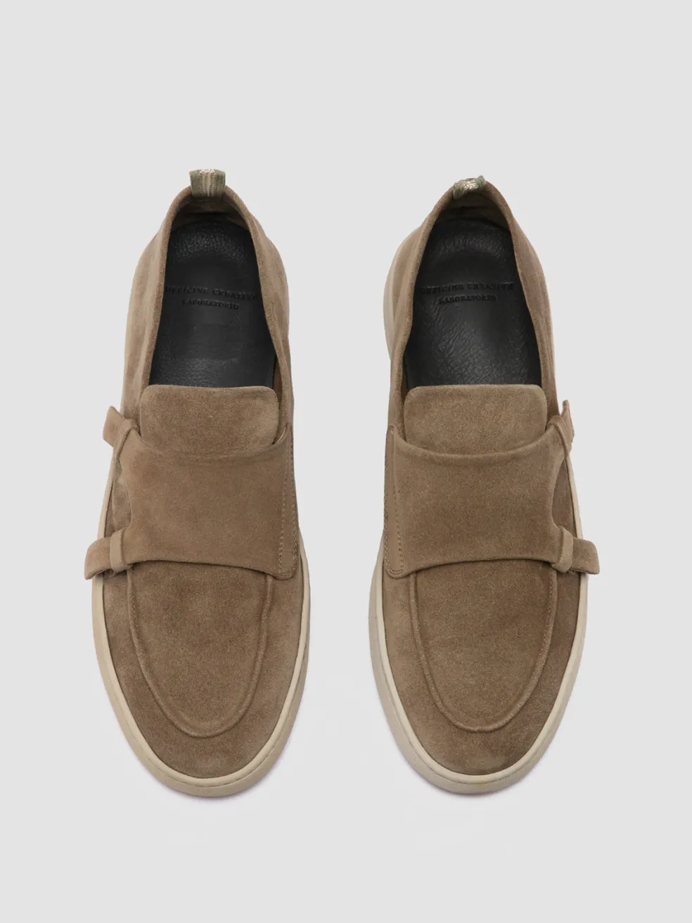 Cheap Officine Creative HERBIE 005 - Taupe Suede Low Top Sneakers LEAD