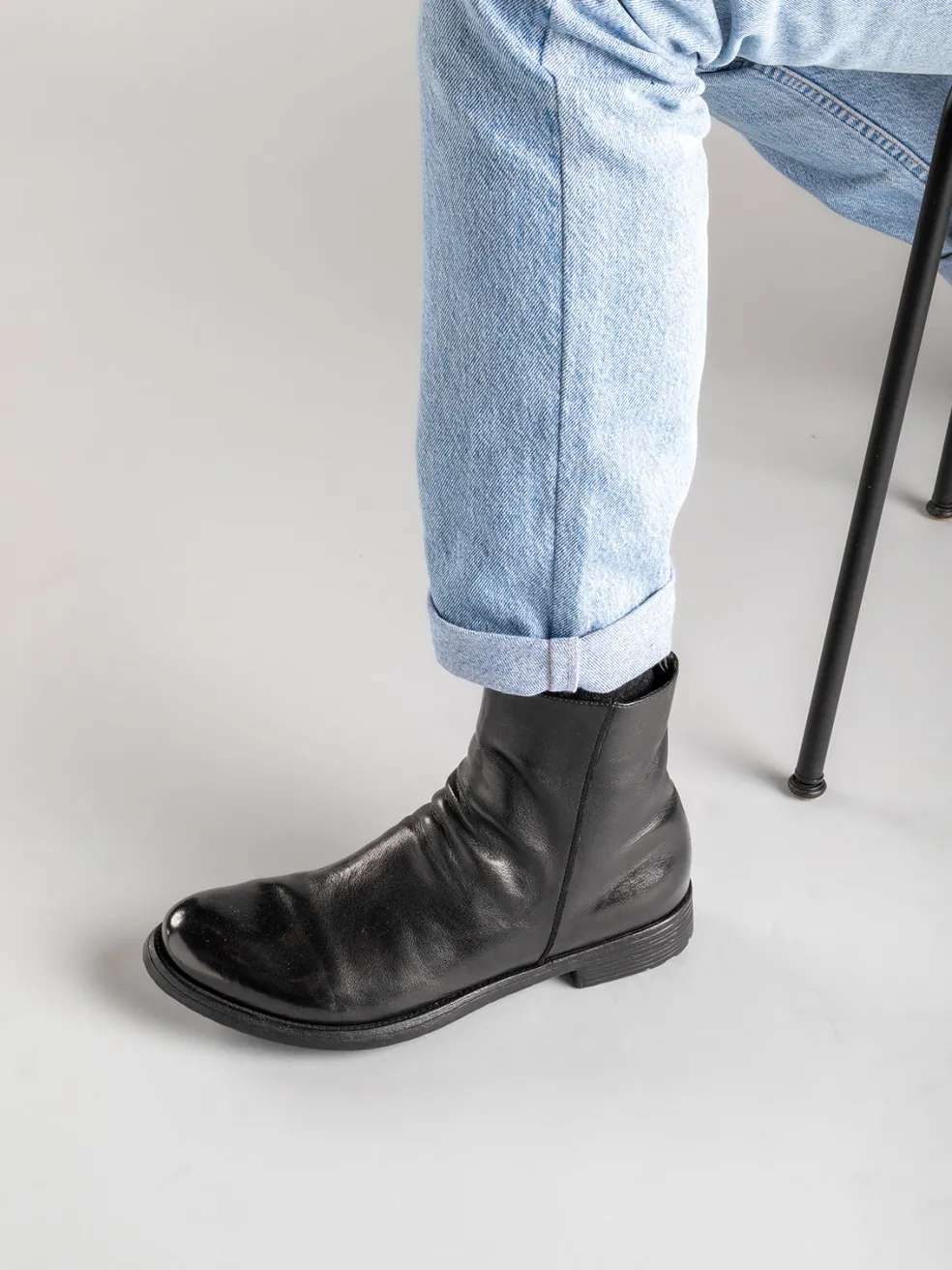 Online Officine Creative HIVE 010 - Leather Boots BLACK