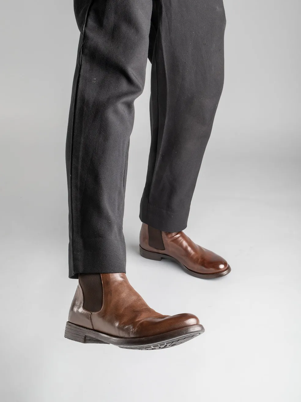 Online Officine Creative HIVE 007 - Leather Chelsea Boots BLACK