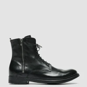 Cheap Officine Creative HIVE 053 - Leather Lace Up Boots BLACK