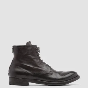 Outlet Officine Creative HIVE 016 - Brown Leather Boots EBANO