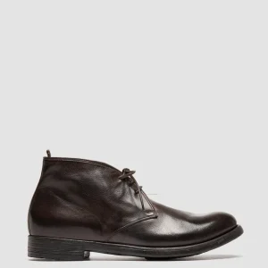 Discount Officine Creative HIVE 050 - Brown Leather Chukka Boots DARK BROWN