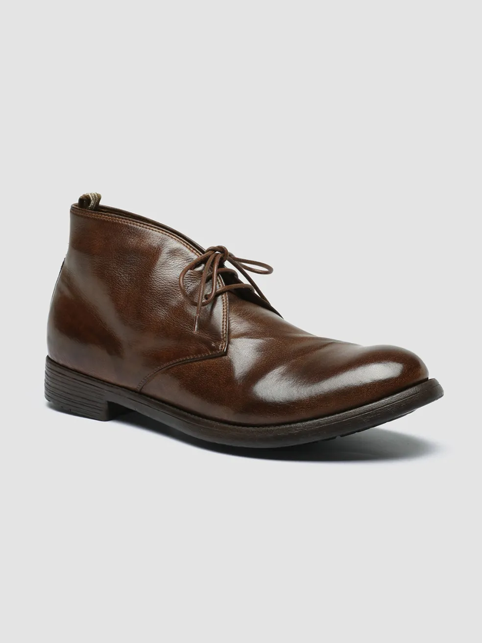 Flash Sale Officine Creative HIVE 050 - Brown Leather Chukka Boots DARK BROWN