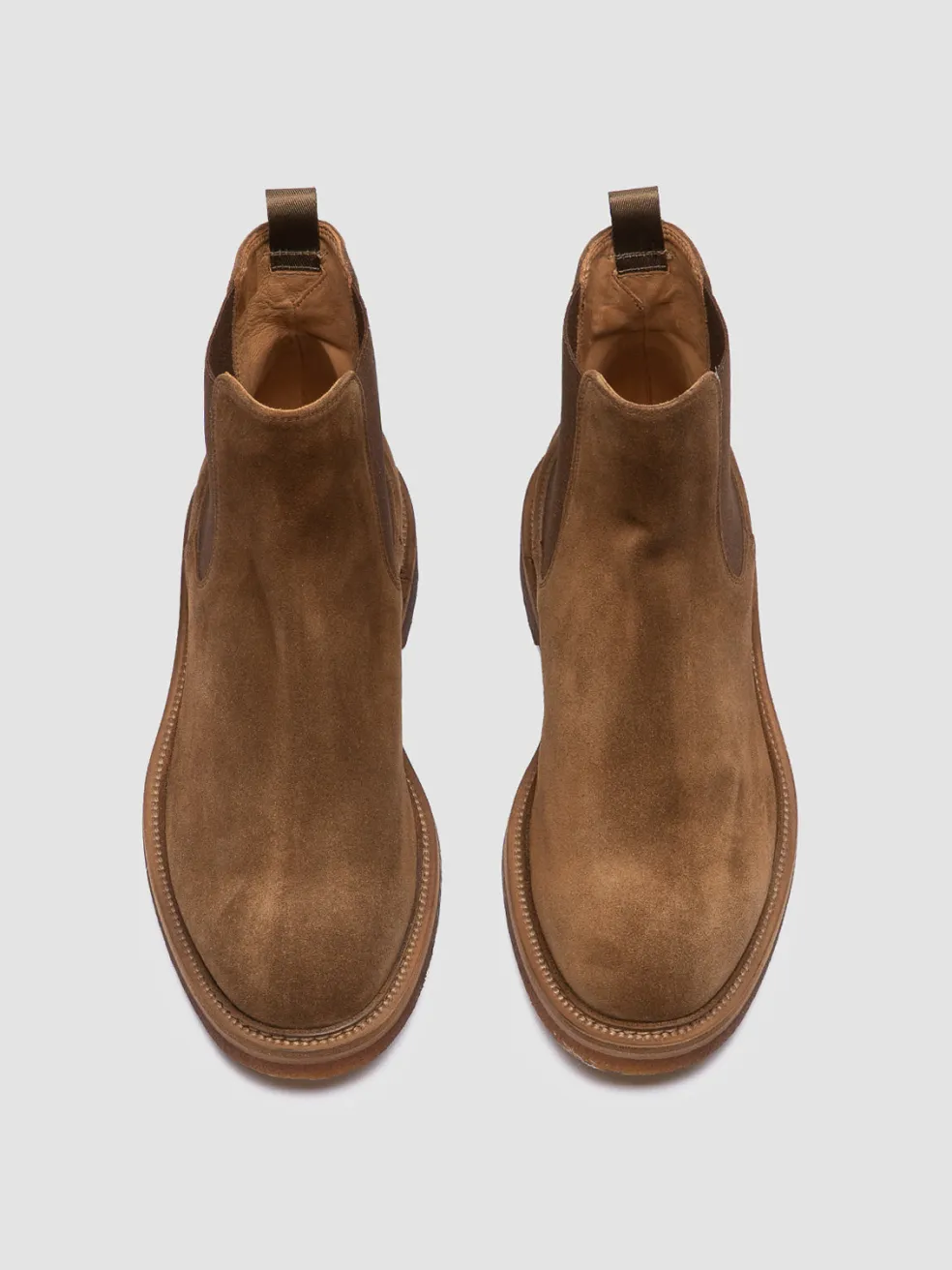 Outlet Officine Creative HOPKINS CREPE 121 - Brown Suede Chelsea Boots BIRRA