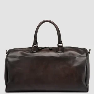 Cheap Officine Creative JEROME 001 - Brown Leather Travel Bag MORO