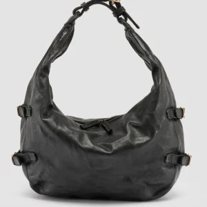 Cheap Officine Creative JULIE 008 - Leather Shoulder Bag BLACK