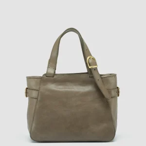 Online Officine Creative JULIE 004 - Green Leather Shoulder Bag ROCCIA