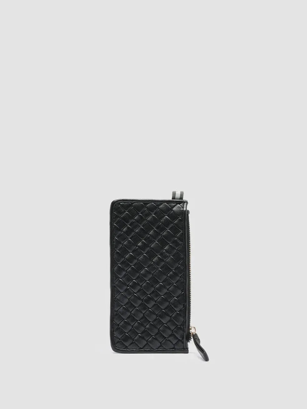 Clearance Officine Creative JULIET 103 - Woven Leather Card Holder BLACK
