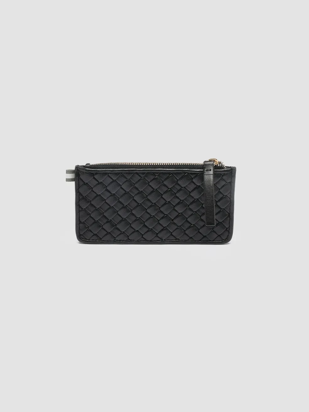 Clearance Officine Creative JULIET 103 - Woven Leather Card Holder BLACK