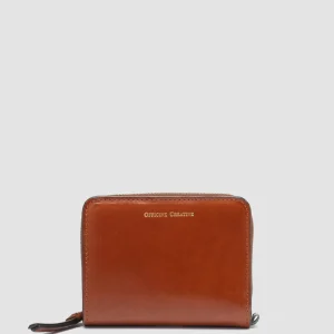 Online Officine Creative JULIET 02 - Brown Leather Wallet COOKED