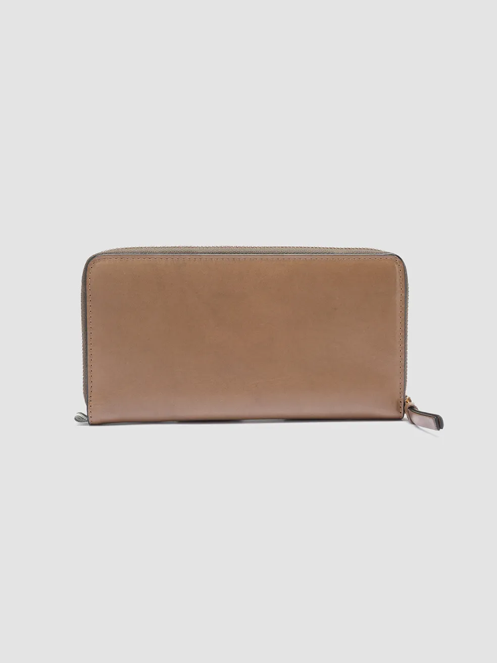 New Officine Creative JULIET 01 - Taupe Leather Wallet WALNUT