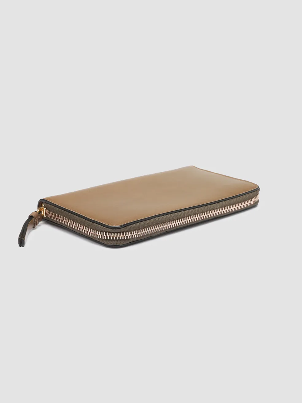 New Officine Creative JULIET 01 - Taupe Leather Wallet WALNUT