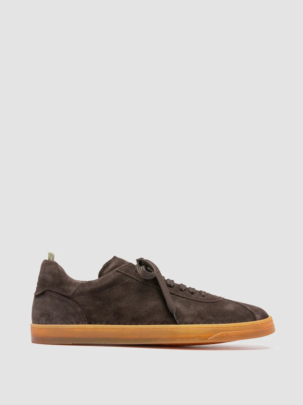 Discount Officine Creative KARMA 015 - Brown Suede Low Top Sneakers TESTA DI MORO