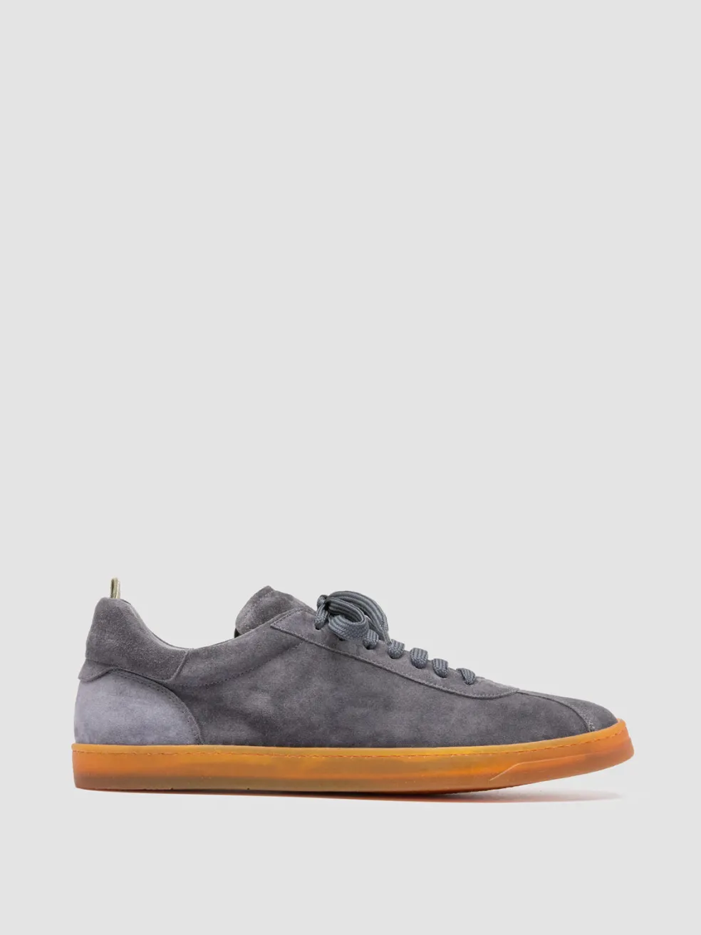 Clearance Officine Creative KARMA 015 - Grey Suede Low Top Sneakers AVION