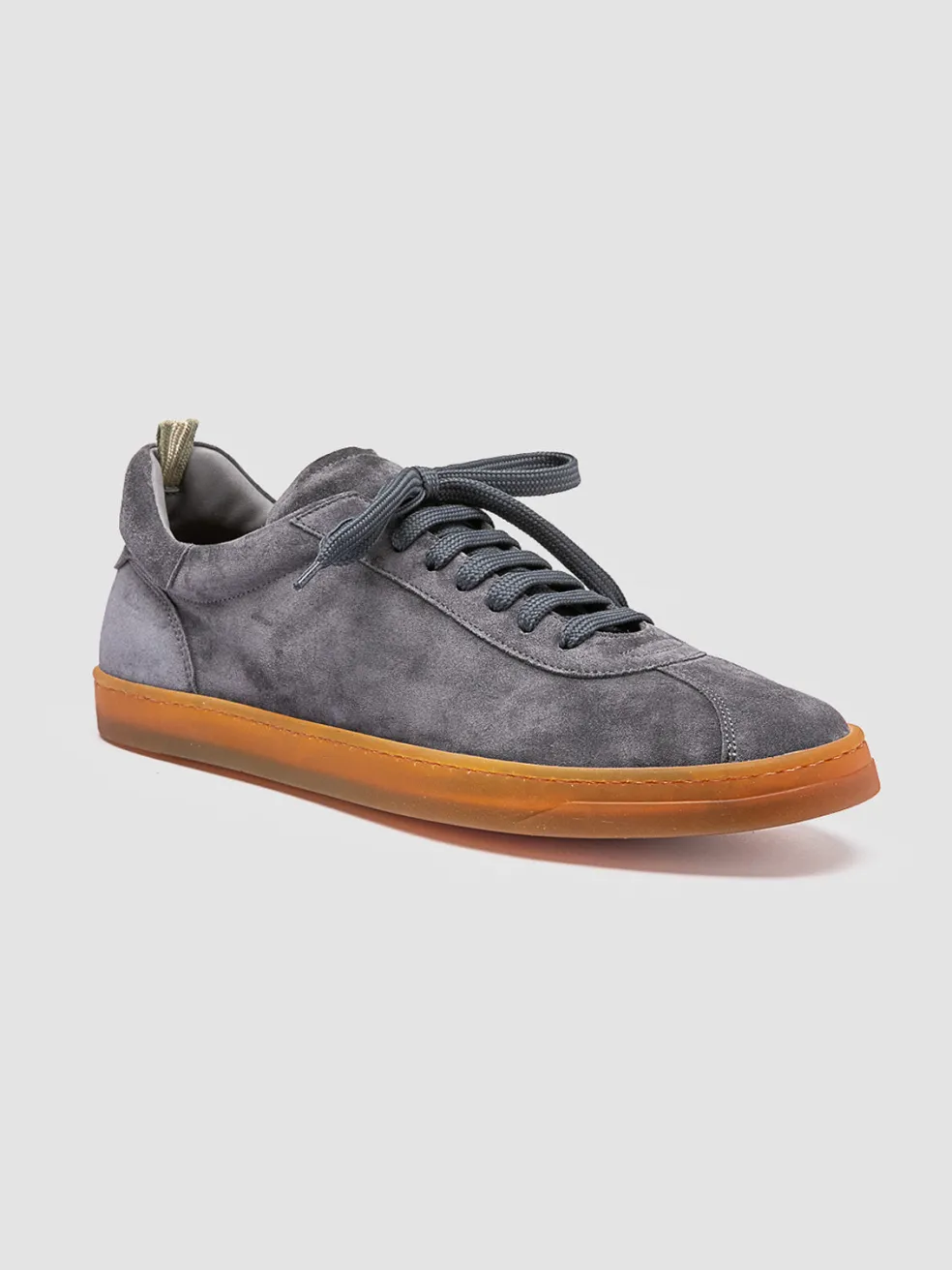 Clearance Officine Creative KARMA 015 - Grey Suede Low Top Sneakers AVION