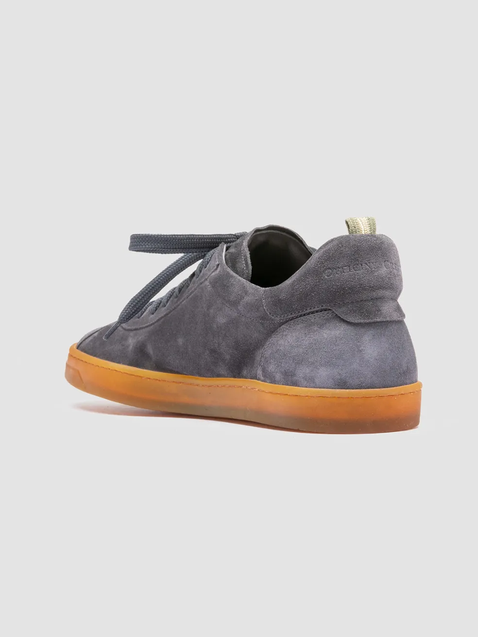 Clearance Officine Creative KARMA 015 - Grey Suede Low Top Sneakers AVION