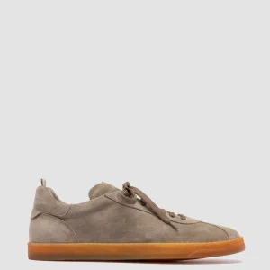 Outlet Officine Creative KARMA 015 - Taupe Suede Low Top Sneakers QUARZO