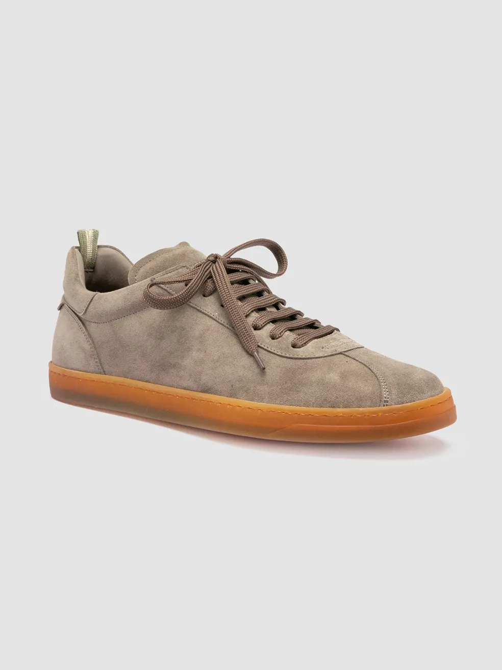 Outlet Officine Creative KARMA 015 - Taupe Suede Low Top Sneakers QUARZO