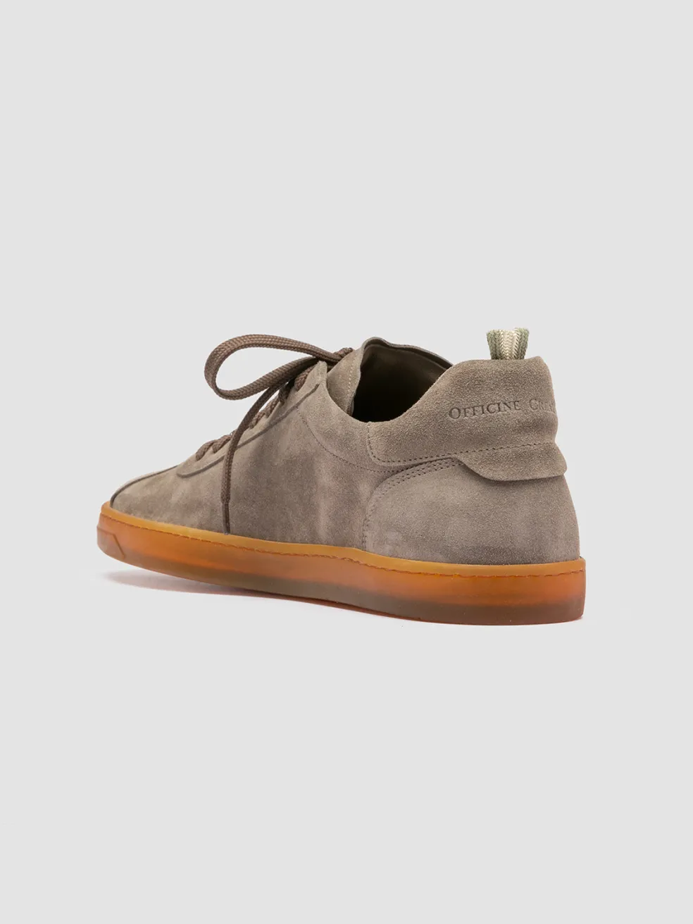 Outlet Officine Creative KARMA 015 - Taupe Suede Low Top Sneakers QUARZO
