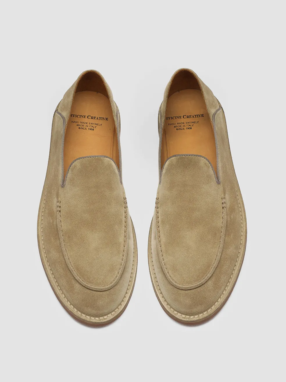 Best Sale Officine Creative KENT 007 - Brown Suede Loafers CORK