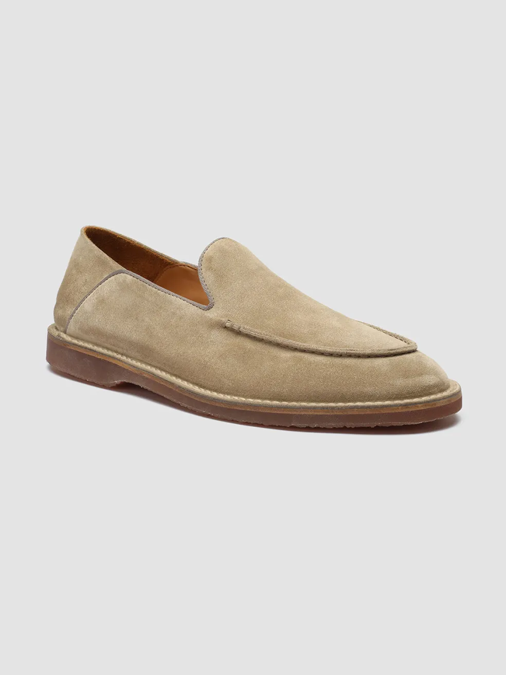 Best Sale Officine Creative KENT 007 - Brown Suede Loafers CORK