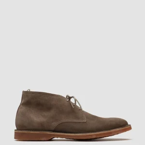 Best Sale Officine Creative KENT 004 - Taupe Suede Ankle Boots OTTER