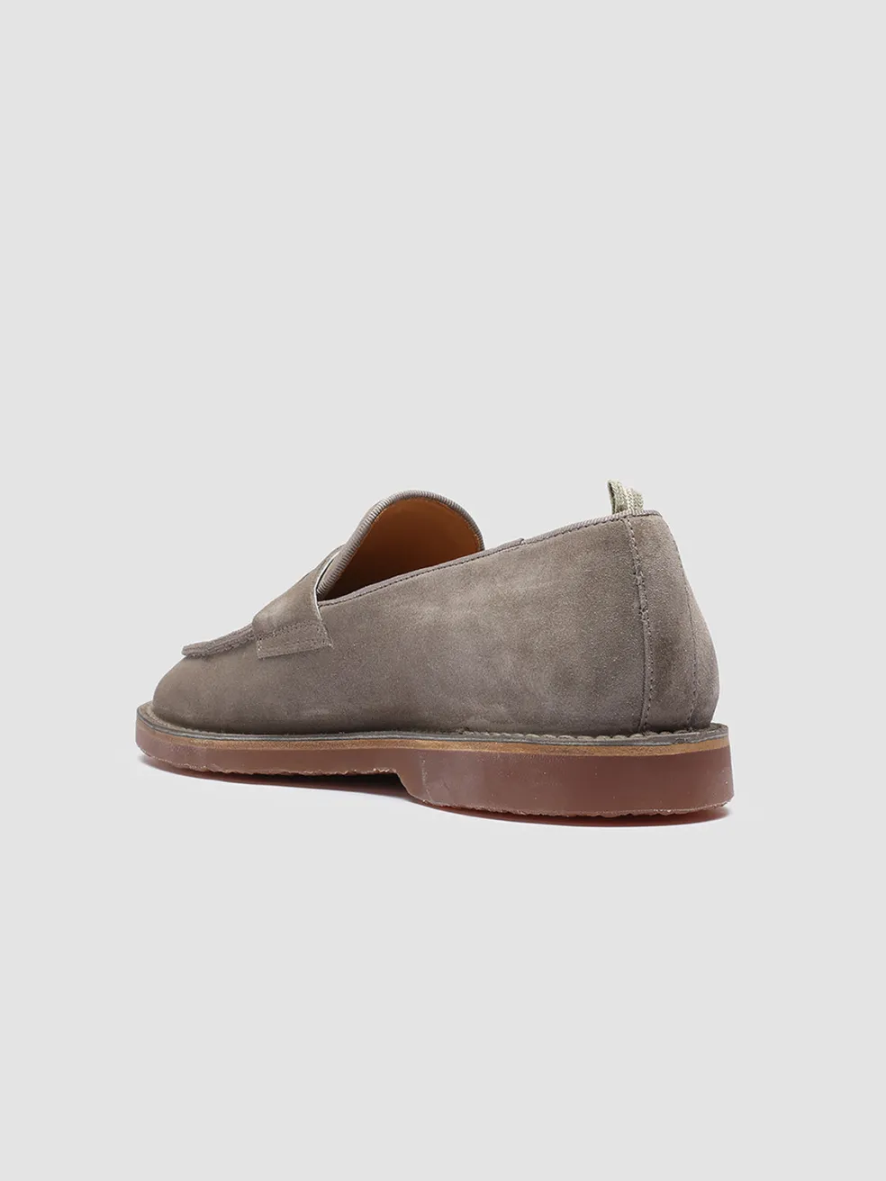 Clearance Officine Creative KENT 008 - Taupe Suede Loafers QUARZO
