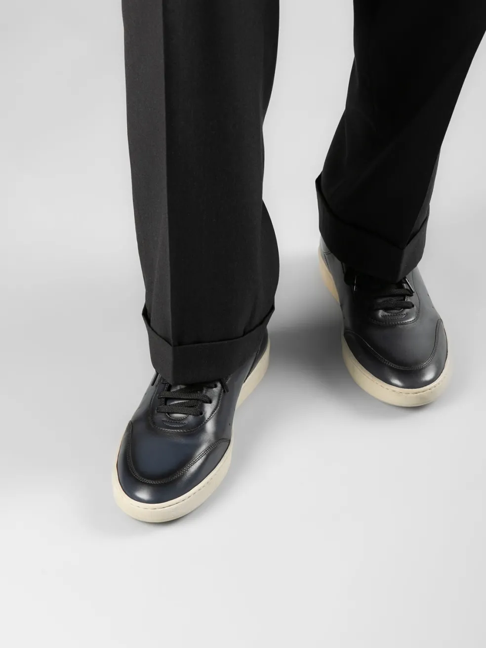 Cheap Officine Creative KRIS LUX 001 - Blue Leather Sneakers NAVY BLUE