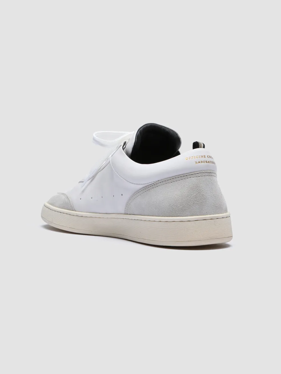 Hot Officine Creative KRIS LUX 001 - White Leather And Suede Sneakers WHITE/GREY