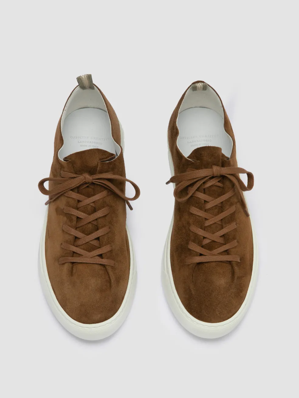Sale Officine Creative LEGGERA 001 - Brown Suede Low Top Sneakers BIRRA