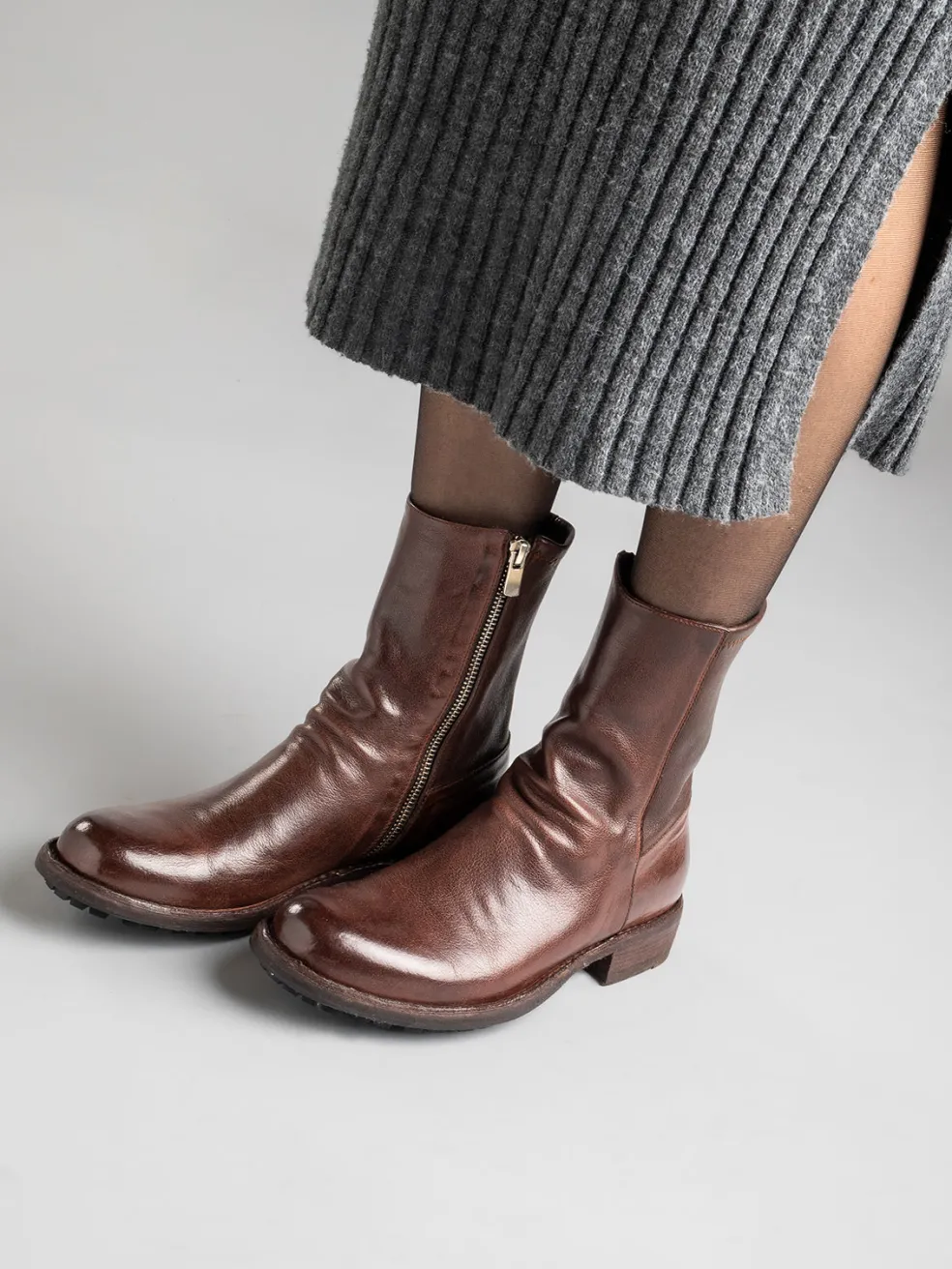 Online Officine Creative LEGRAND 203 - Leather Ankle Boots BLACK