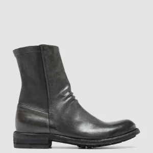 Shop Officine Creative LEGRAND 203 - Leather Zip Boots GREY