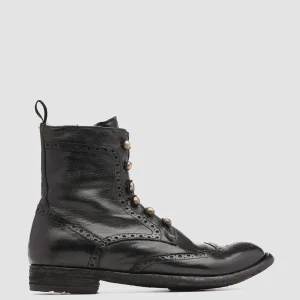Online Officine Creative LEXIKON 131 - Leather Booties BLACK