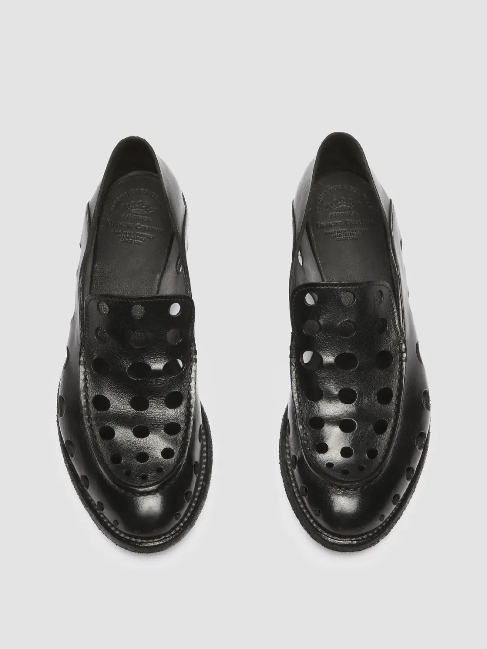 Online Officine Creative LEXIKON 542 - Leather Loafers BLACK