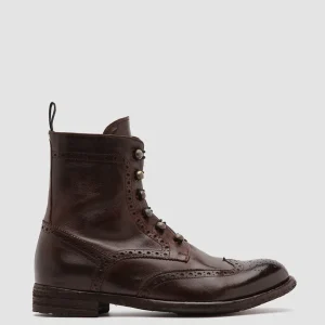 Best Sale Officine Creative LEXIKON 131 - Brown Leather Booties OTTO
