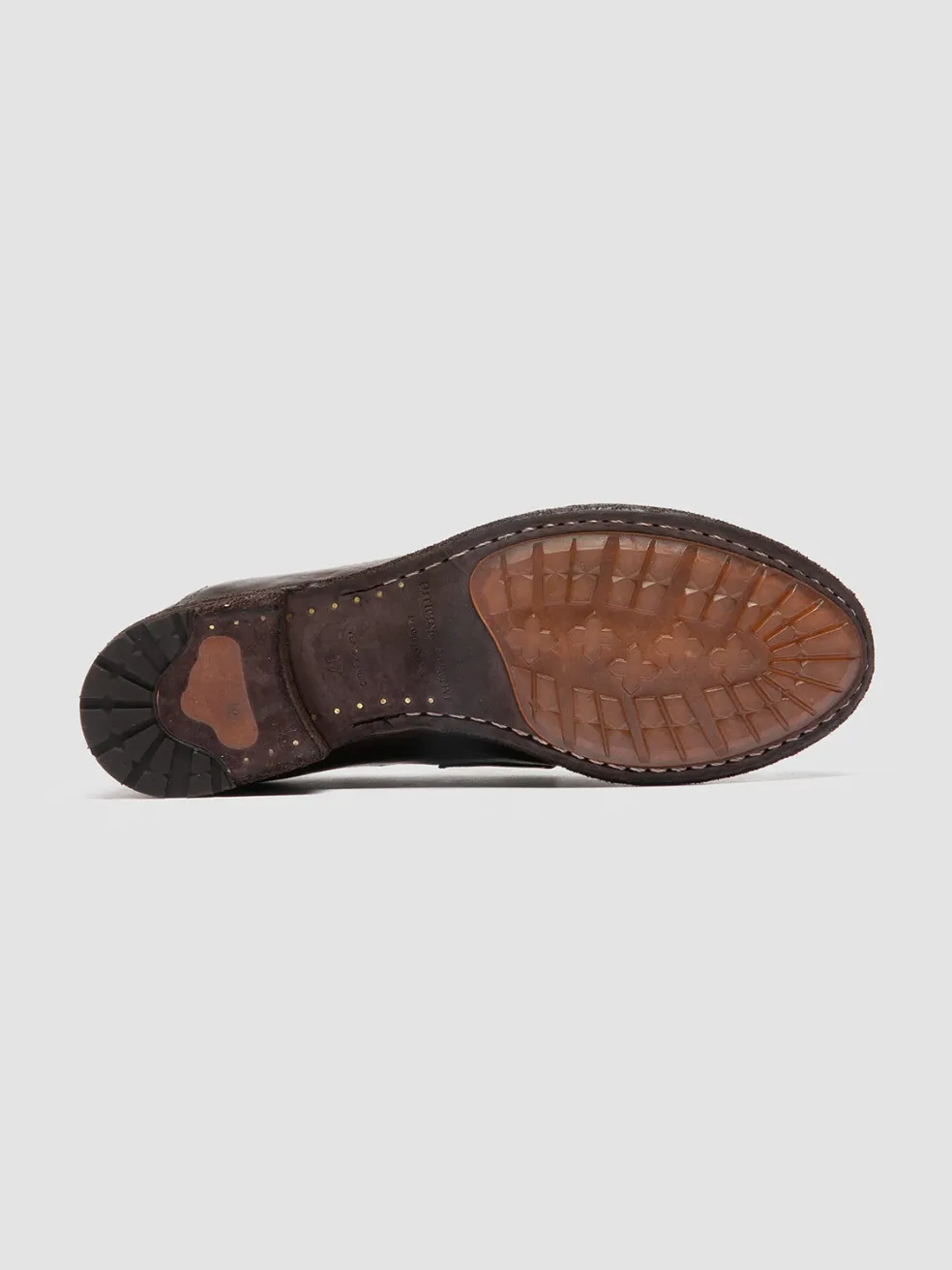 Store Officine Creative LEXIKON 140 - Brown Leather Penny Loafers DARK BROWN