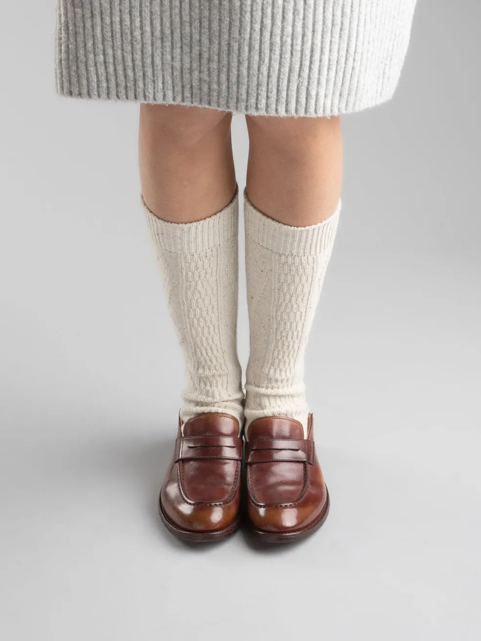 Discount Officine Creative LEXIKON 140 - Brown Leather Penny Loafers CIGAR