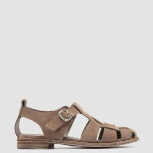 Online Officine Creative LEXIKON 536 - Taupe Suede Sandals ORICE