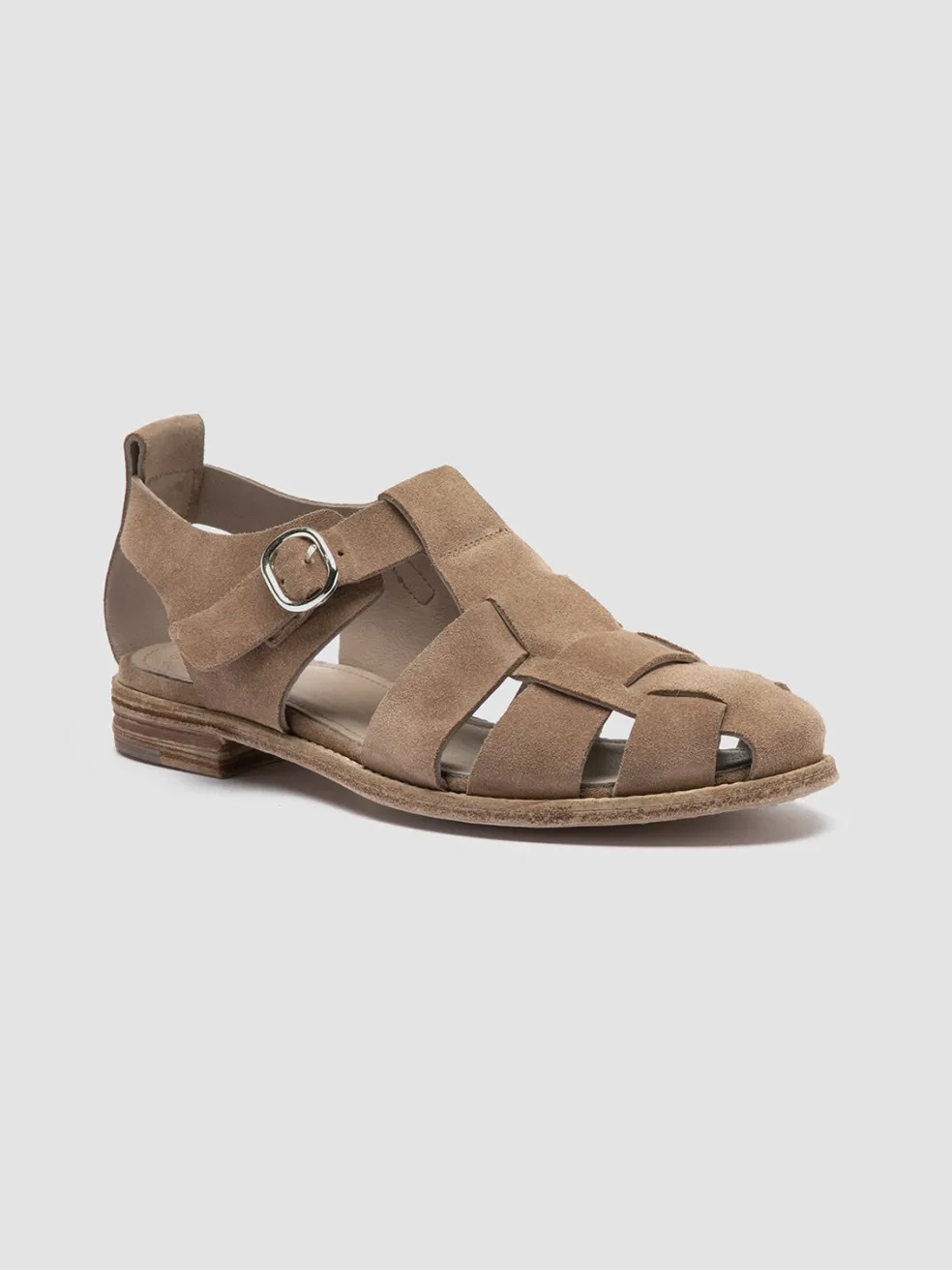 Online Officine Creative LEXIKON 536 - Taupe Suede Sandals ORICE
