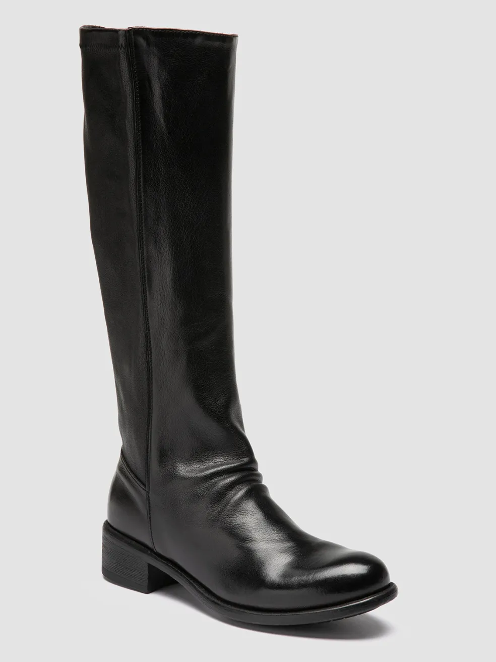 Discount Officine Creative LIS 005 - Black Leather Zipped Boots NERO