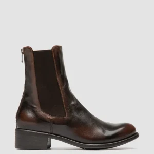 Cheap Officine Creative LIS 003 - Brown Leather Chelsea Boots CAFFE'/T.MORO 25                                  