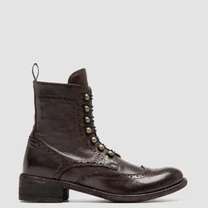 Hot Officine Creative LISON 058 - Brown Leather Zip Boots OTTO