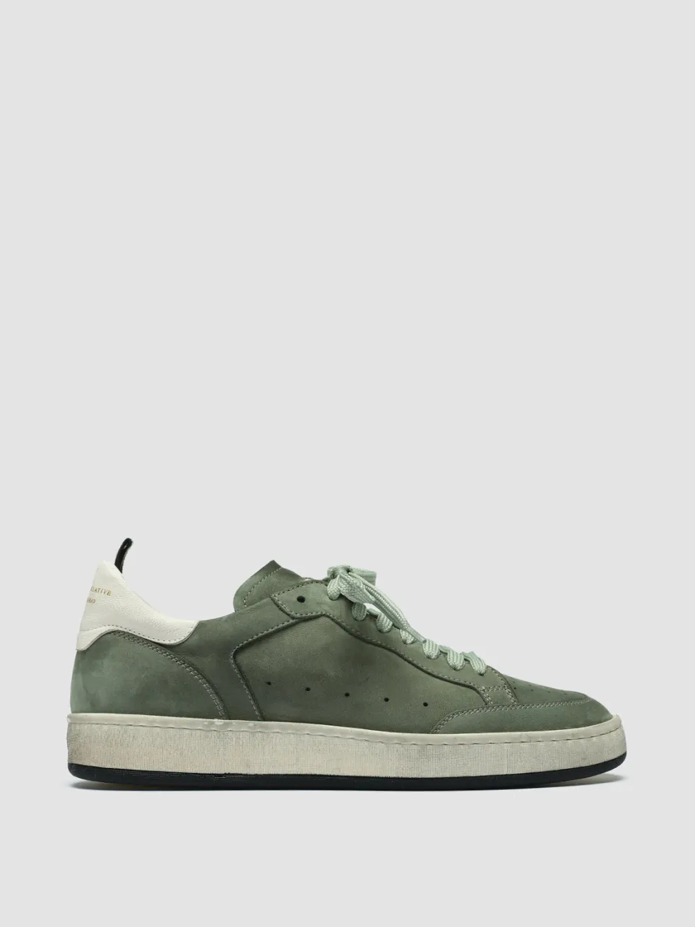 Hot Officine Creative MAGIC 102 - Green Suede And Leather Low Top Sneakers GREEN/WHITE