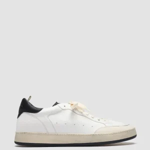 Online Officine Creative MAGIC 001 - White Leather And Suede Low Top Sneakers MULTICOLOR