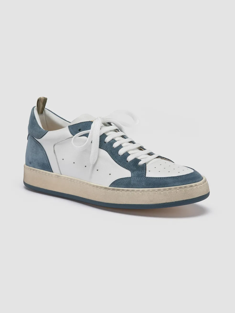 Hot Officine Creative MAGIC 001 - White Leather And Suede Low Top Sneakers MULTICOLOR