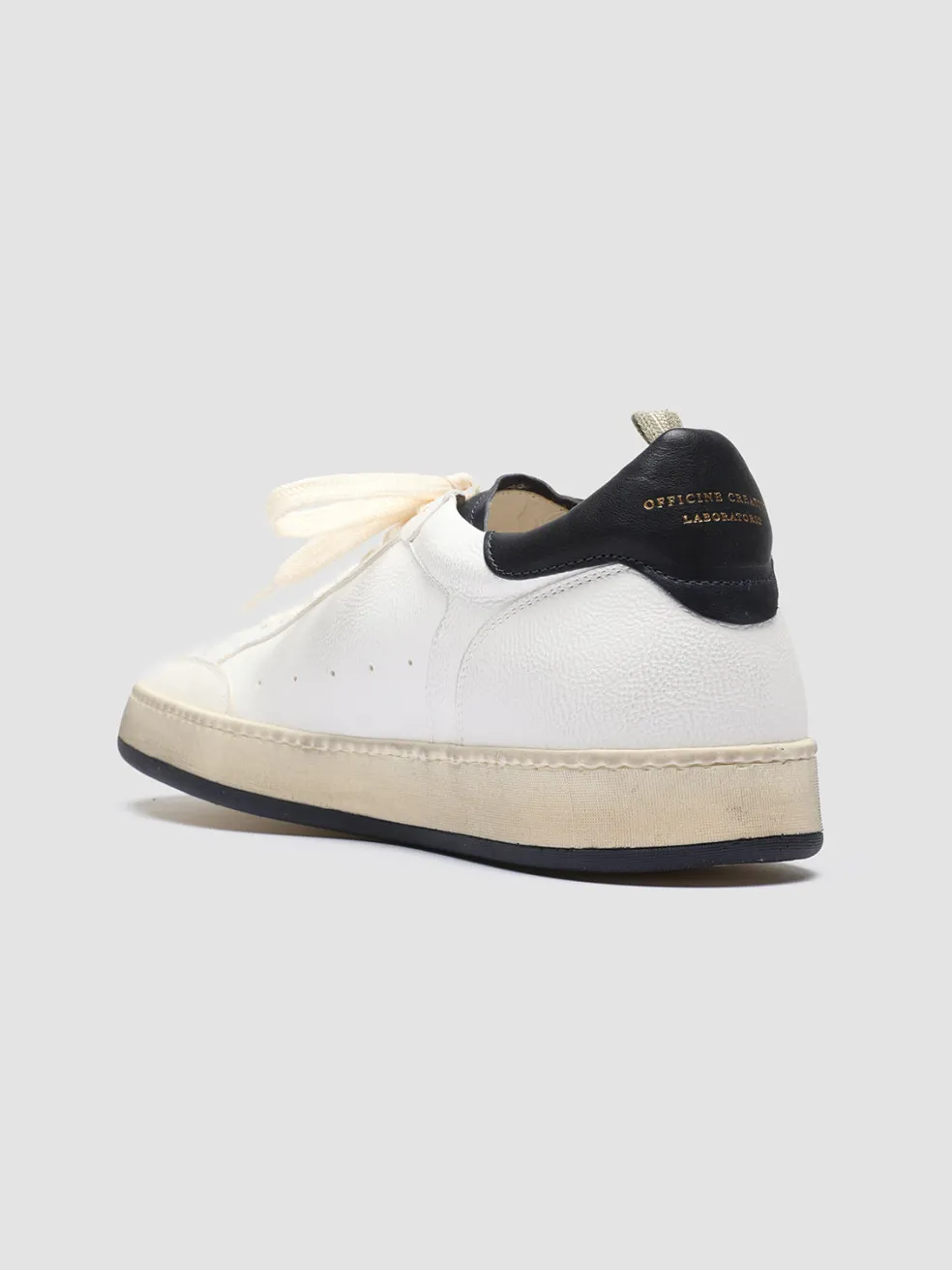 Online Officine Creative MAGIC 001 - White Leather And Suede Low Top Sneakers MULTICOLOR