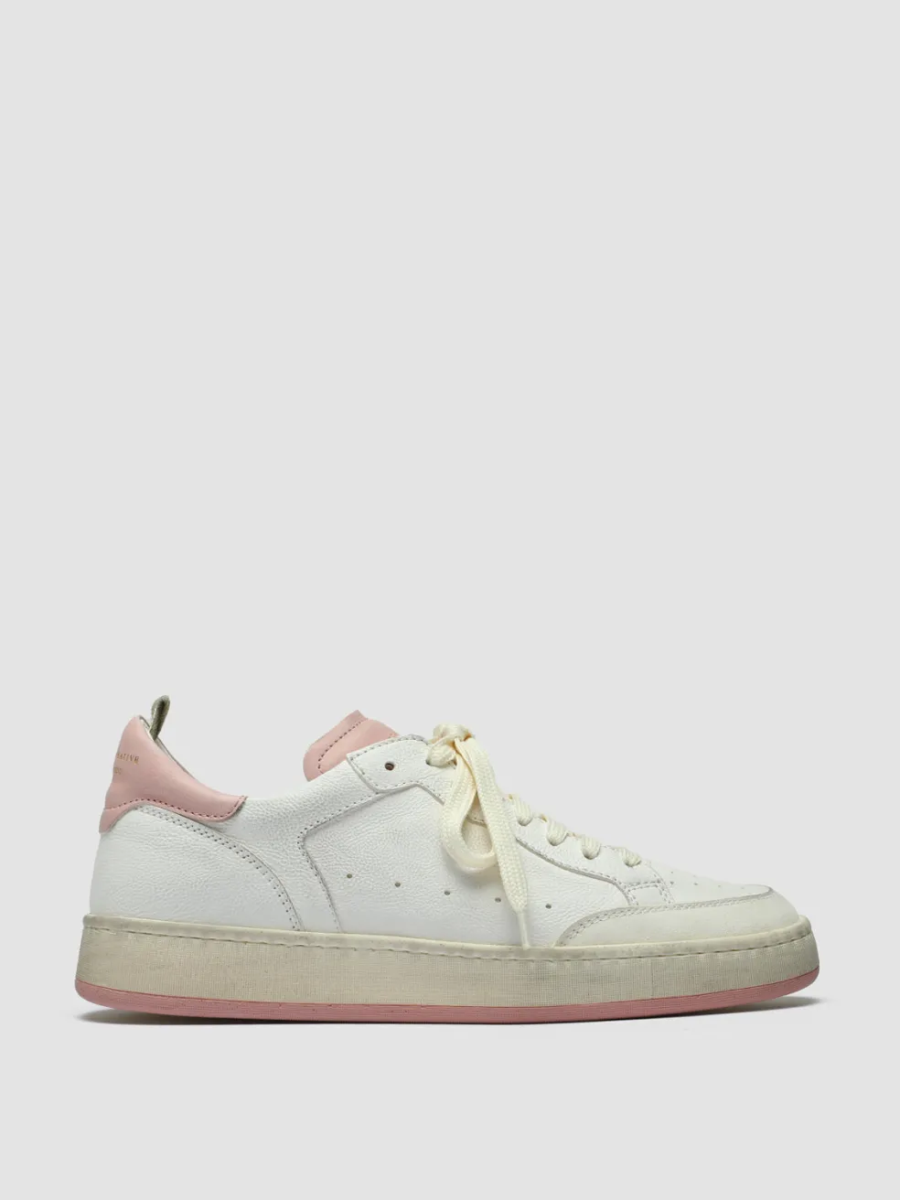 Hot Officine Creative MAGIC 101 - White Leather Low Top Sneakers WHITE/ROSE